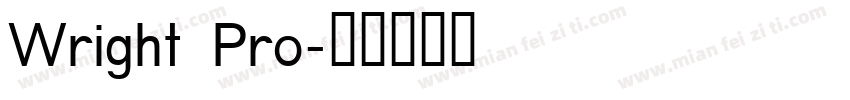 Wright Pro字体转换